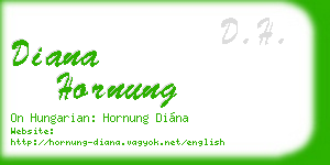 diana hornung business card